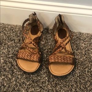 brown sandals
